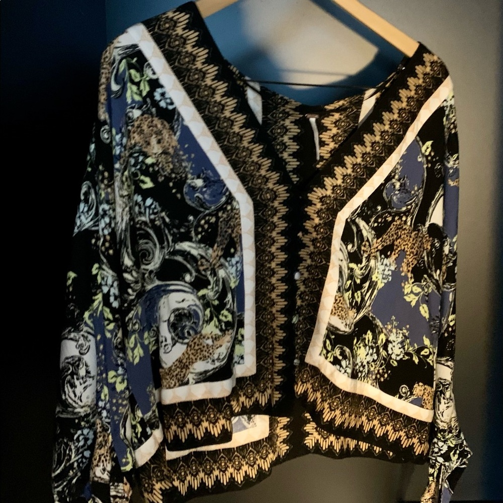 Free People Button Down Kimono